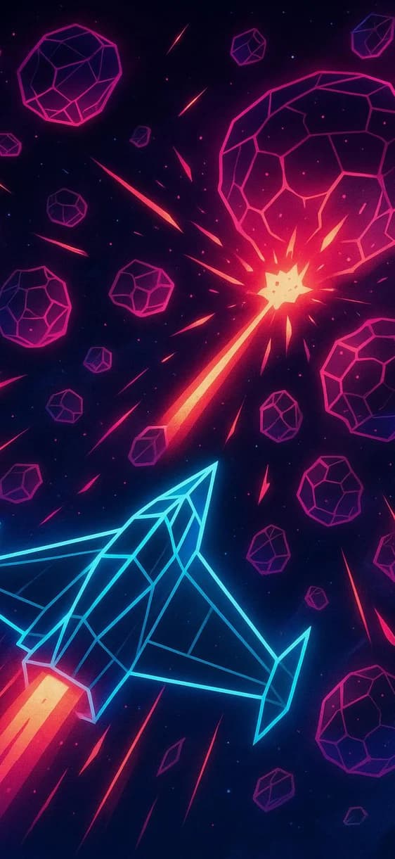Asteroids Deluxe gameplay